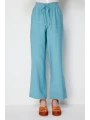 Ekol Beli Bağcıklı Bol Paça Pantolon 01204