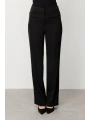 Ekol Bol Paça Cepsiz Siyah Kadın Pantolon 06504