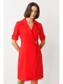 Ekol Broşlu Kısa Kol Elbise 05136