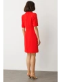 Ekol Broşlu Kısa Kol Elbise 05136