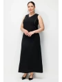 Ekol Büyük Beden Krep Maxi Etek 03016