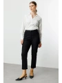 Ekol Büyük Beden Siyah Kadın Pantolon 02046