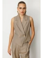 Ekol Cep Detaylı Kadın Gold Yelek 05053