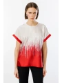 Ekol Çift Renk Saten Bluz 03106