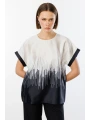 Ekol Çift Renk Saten Bluz 03106