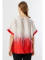 Ekol Çift Renk Saten Bluz 03606
