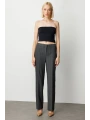 Ekol Çizgili Bol Paça Pantolon 05129