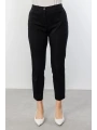 Ekol Büyük Beden Dar Paça Siyah Kadın Kumaş Pantolon 02028