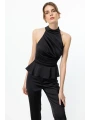 Ekol Halter Yaka Bluz 03334