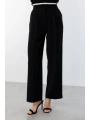 Ekol İspanyol Paça Siyah Kadın Pantolon 04212