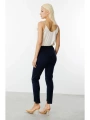 Ekol Kadın Beli Lastikli Cepli Lacivert Pantolon 02070