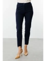 Ekol Kadın Beli Lastikli Cepli Lacivert Pantolon 02070