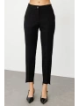 Ekol Kadın Beli Lastikli Cepli Siyah Pantolon 02070