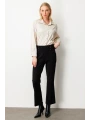 Ekol Kadın Beli Lastikli Siyah Pantolon 01083