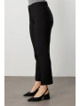 Ekol Kadın Boru Paça Siyah Pantolon 01009