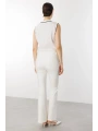 Ekol Kadın İspanyol Paça Ekru Pantolon 02044