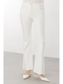 Ekol Kadın İspanyol Paça Ekru Pantolon 02044