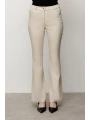 Ekol Kadın İspanyol Paça Kum Renk Pantolon 02044