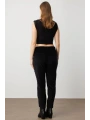 Ekol Kadın Kadife Siyah Pantolon 01051