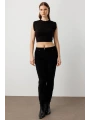 Ekol Kadın Kadife Siyah Pantolon 01051