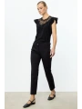 Ekol Kadın Kumaş Siyah Kalem Pantolon 02022