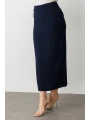 Ekol Kadın Lacivert Kumaş Etek 01004