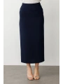 Ekol Kadın Lacivert Kumaş Etek 01004