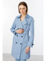 Ekol Kadın Mavi Trençkot 07002