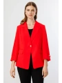 Ekol Kapak Cep Detaylı Tek Düğmeli Ceket 04508