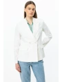 Ekol Kadın Kapak Cepli Ekru Ceket 04018