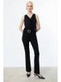 Ekol Kemerli İspanyol Paça Pantolon 02080