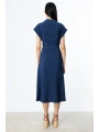 Ekol Kemerli Kısa Kol Elbise 05080