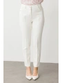 Ekol Büyük Beden Likralı Ekru Kadın Pantolon 02146