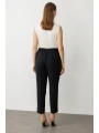 Ekol Paça Detay Siyah Kadın Pantolon 02108