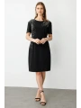 Ekol Taşlı Kısa Kol Elbise 05960