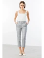 Ekol Yandan Cepli Ekose Pantolon 04034