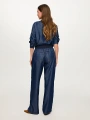 Faik Sönmez Wide Leg Fit Beli Lastikli Liyoselli Jean Pantolon US26JPN010