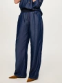 Faik Sönmez Wide Leg Fit Beli Lastikli Liyoselli Jean Pantolon US26JPN010