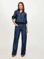 Faik Sönmez Wide Leg Fit Beli Lastikli Liyoselli Jean Pantolon US26JPN010