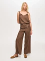 Faik Sönmez Wide Leg Fit Keten Karışımlı Pantolon US26PNT034