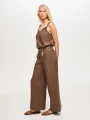 Faik Sönmez Wide Leg Fit Keten Karışımlı Pantolon US26PNT034