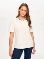 Faik Sönmez Yakası Taş Detaylı Yuvarlak Yaka T-Shirt US26TSH065