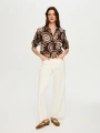 Faik Sönmez Zincir Aksesuarlı Wide Leg Fit Jean Pantolon US26JPN012