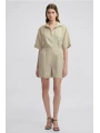 İpekyol Elastik Bel Keten Şort IS1250013048