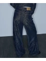 İpekyol Flok Baskılı Denim Görünümlü Pantolon IW6260003155