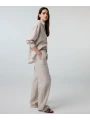 İpekyol İnce Kemerli Keten Pantolon IS1260003270