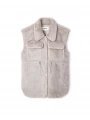 İpekyol Kadın Açık Gri Peluş Yelek IW6240012215