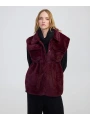 İpekyol Kadın Bordo Peluş Yelek IW6240012215