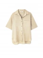 İpekyol Kadın Cepli Keten Natürel Gömlek IS1250025184