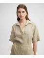 İpekyol Kadın Cepli Keten Natürel Gömlek IS1250025184